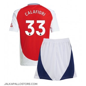 Arsenal Riccardo Calafiori #33 Kotipaita Lapsille 2024-25 Lyhythihainen (+ shortsit)